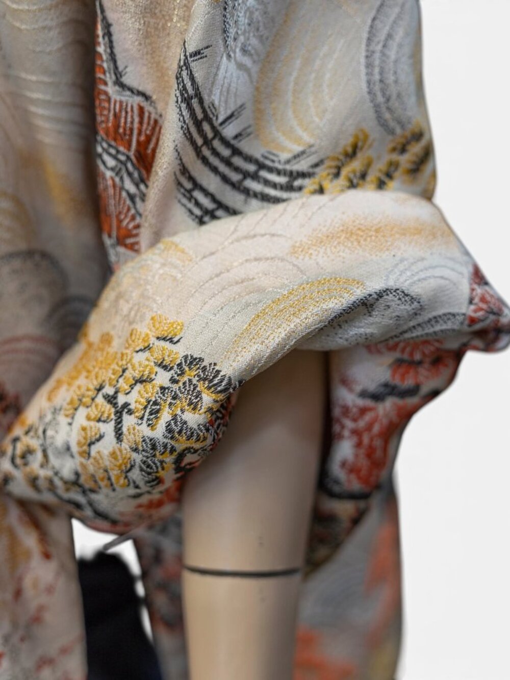 Vintage Silk Brocade Haori Jacket * Modern L–XL - Picture 9 of 11